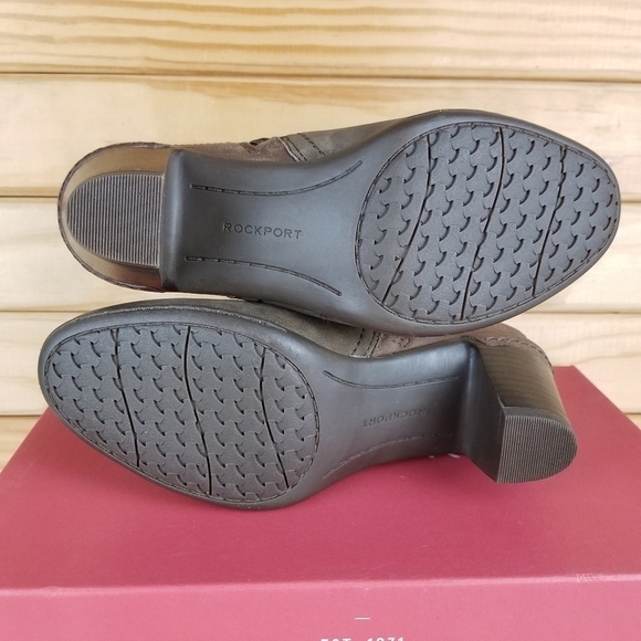 Rockport Cobb Hill Collection 5.5 US Rashel Boots Ankle Booties Nubuck Leather - Picture 9 of 11